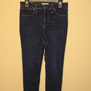Madewell Women's Dark Denim Mid-Rise Skinny Jeans, Size 28